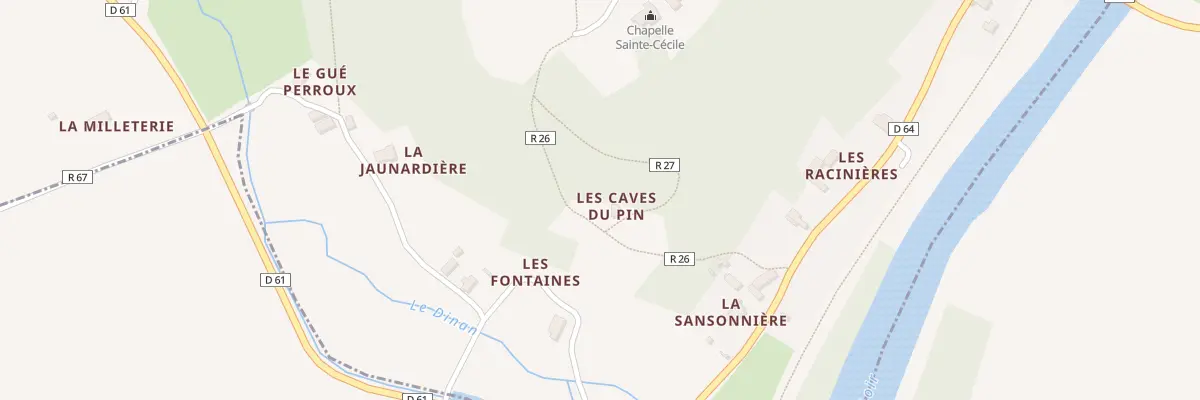 Plan du 1 Les Caves du Pin à Flée