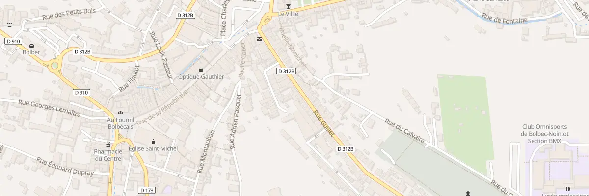 Plan du 34 Rue Guillet à Bolbec