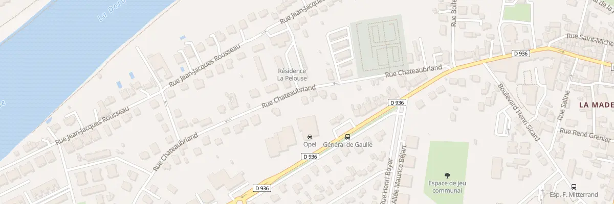 Plan du 6 Rue Chateaubriand à Bergerac
