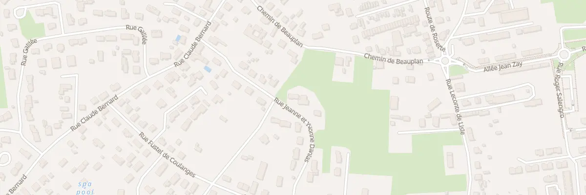 Plan du 14 Rue Jeanne et Yvonne Danias à Bergerac