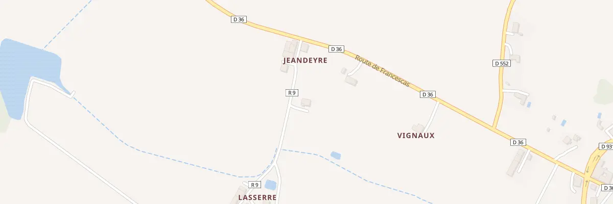 Plan du 489 Rte de Francescas à Ligardes
