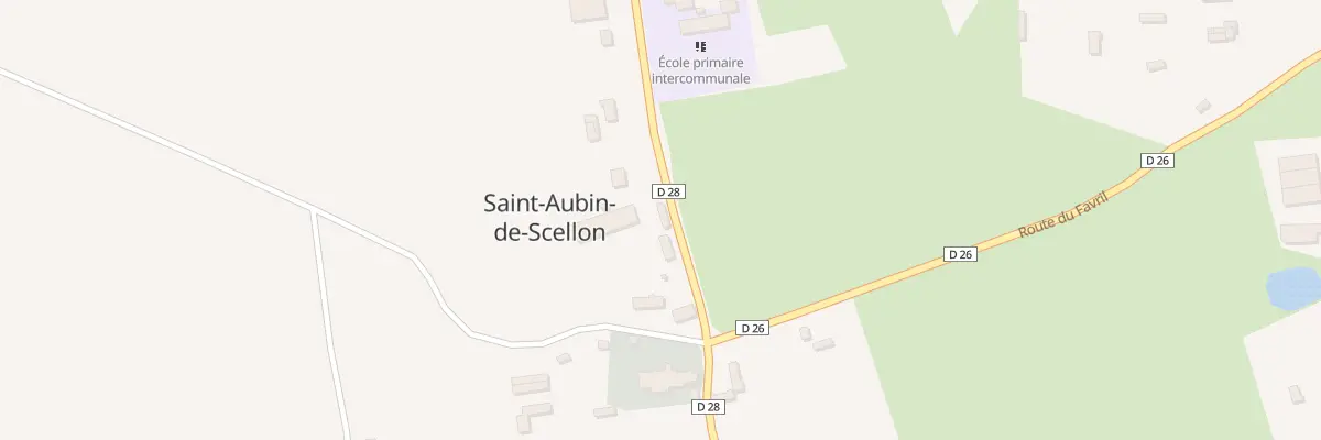 Plan du 3 Le Village à Saint-Aubin-de-Scellon