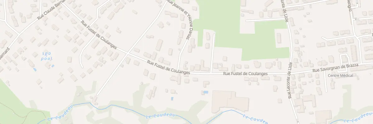 Plan du 25 Rue Fustel de Coulanges à Bergerac