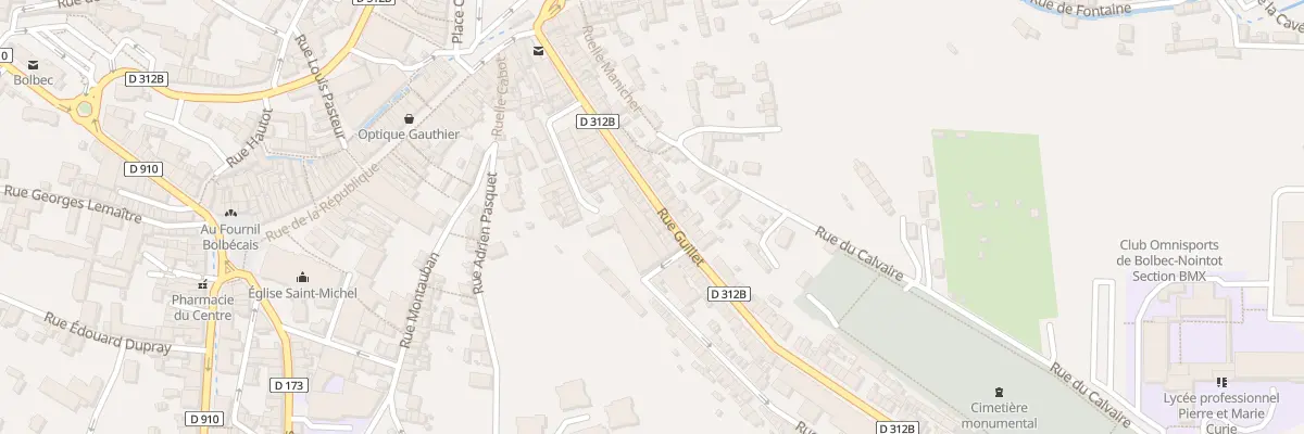 Plan du 48 Rue Guillet à Bolbec