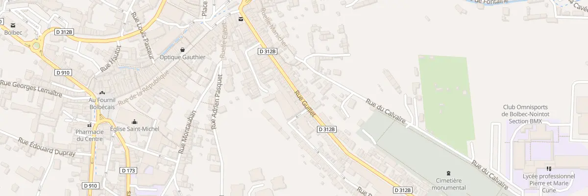 Plan du 50 Rue Guillet à Bolbec