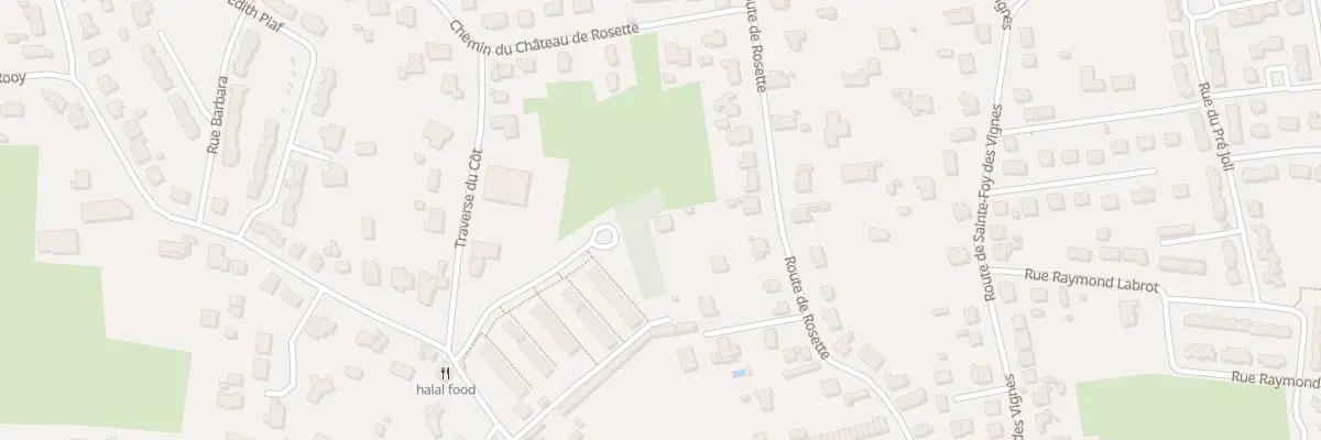 Plan du 36 Rte de Rosette à Bergerac