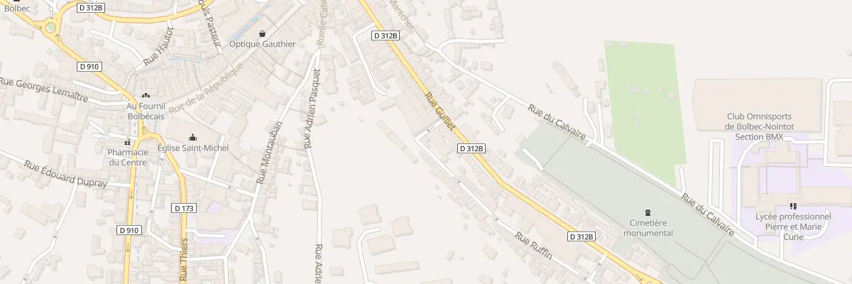 Plan du 5 Rue de la Comédie à Bolbec