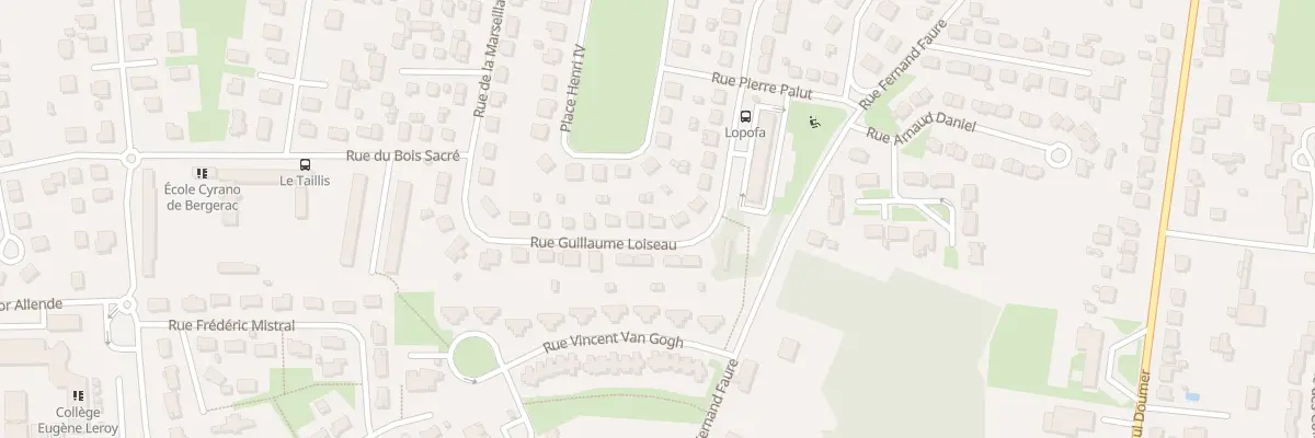 Plan du 47 Rue Guillaume Loiseau à Bergerac