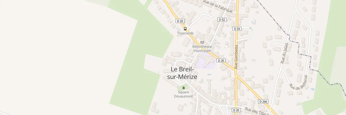 Plan du 3 Pl Saint Pierre au Breil-sur-Mérize