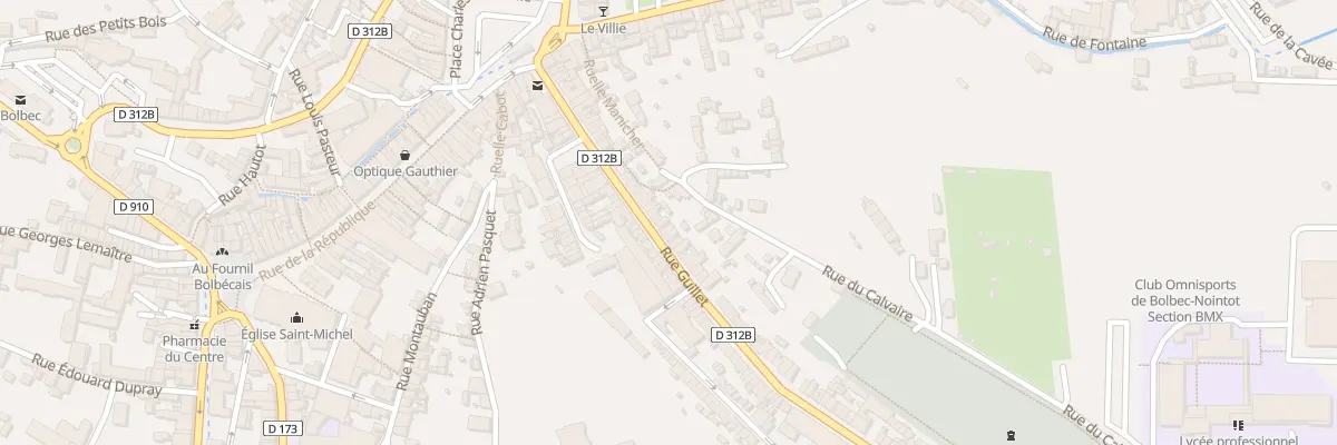 Plan du 55 Rue Guillet à Bolbec