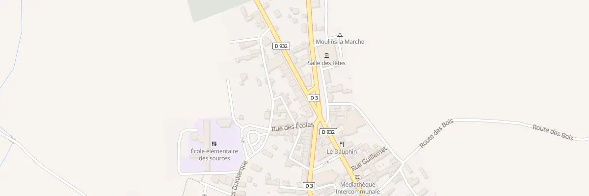 Plan du 7 Rue du Stade à Moulins-la-Marche