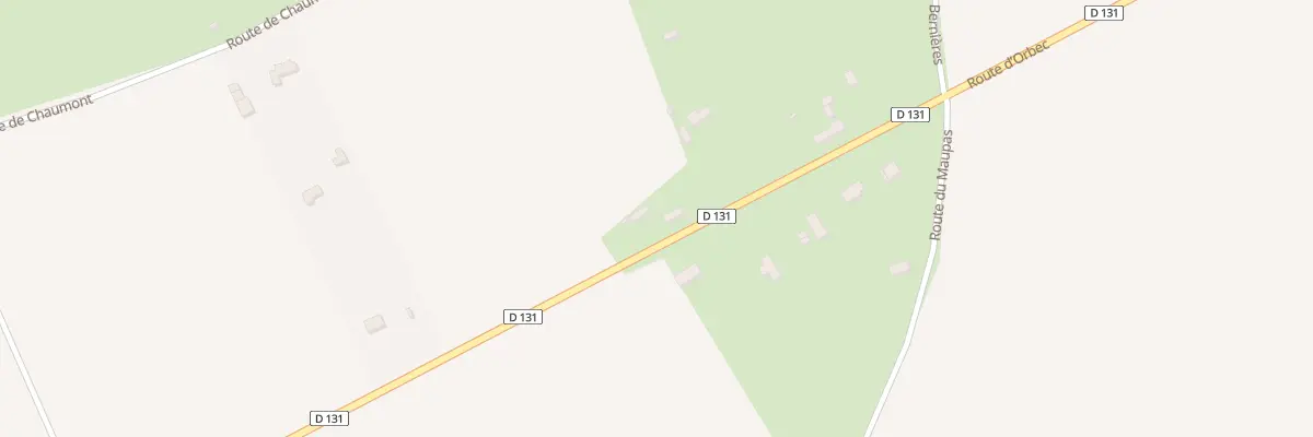 Plan du 1008 Rte d’Orbec à Capelle-les-Grands