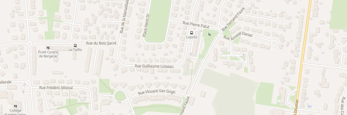 Plan du 45 Rue Guillaume Loiseau à Bergerac
