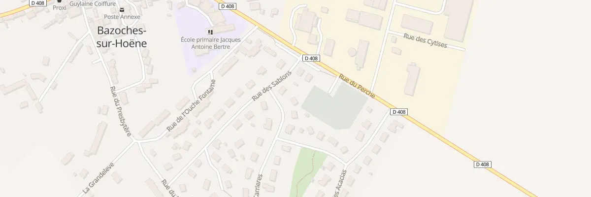 Plan du 3 Rue des Carrieres à Bazoches-sur-Hoëne