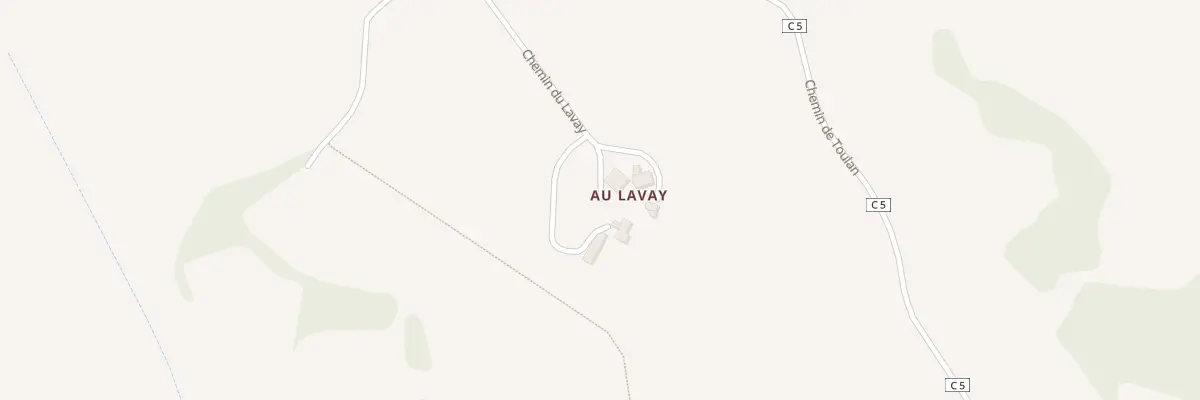 Plan du 1835 Chem de Toulan à Cézan