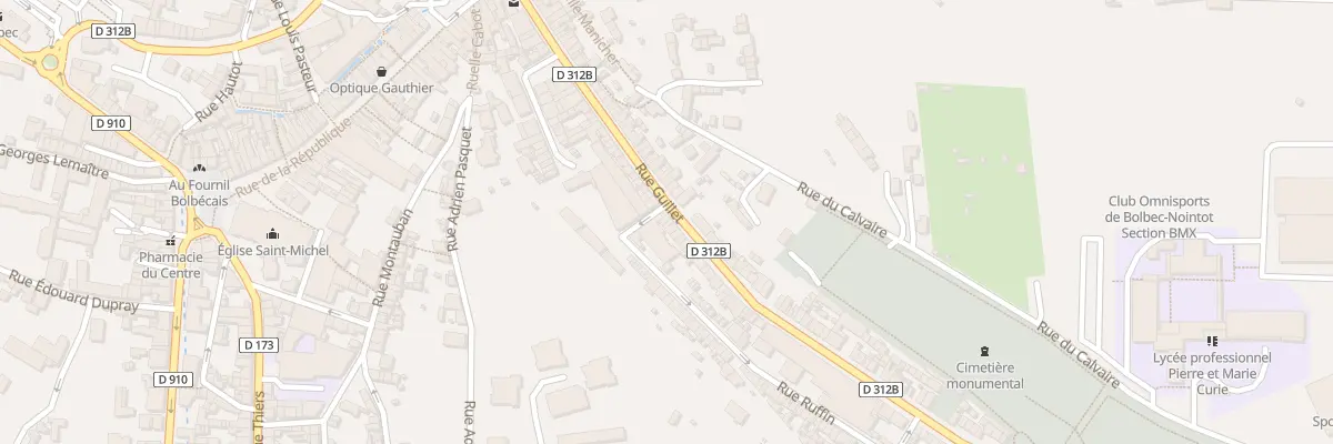 Plan du 62 Rue Guillet à Bolbec