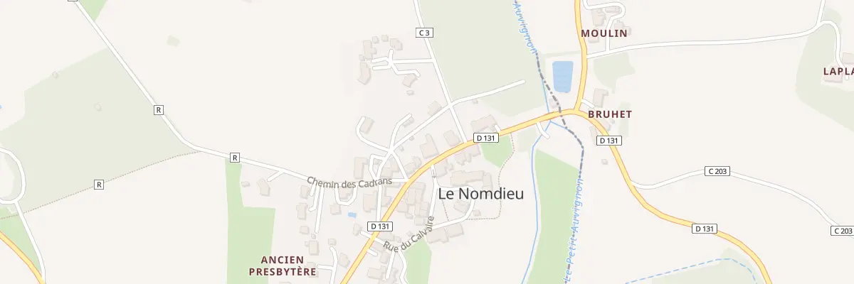 Plan du 4 All des Champs à Nomdieu