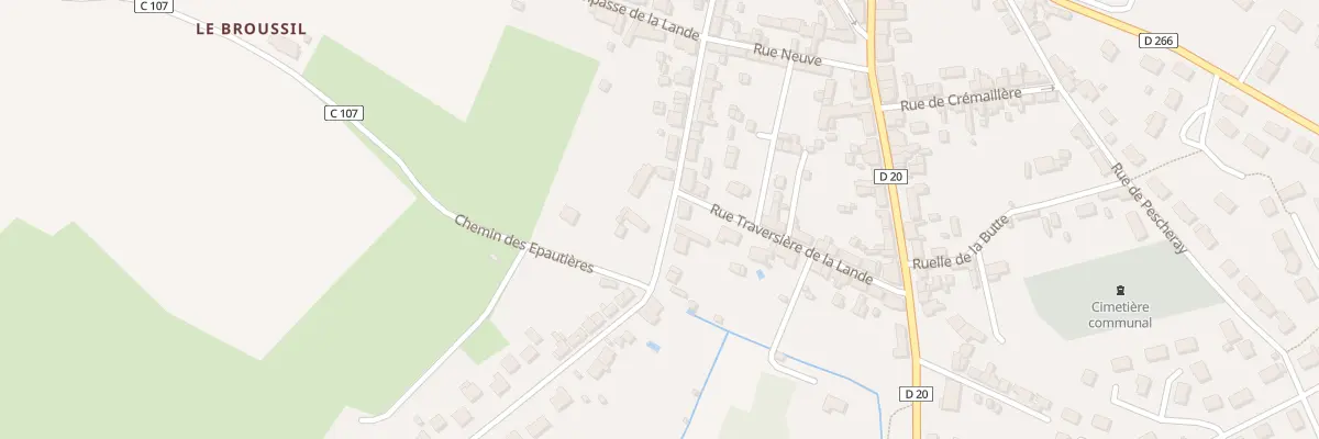 Plan du 22 Rue Armand Charbonnier au Breil-sur-Mérize