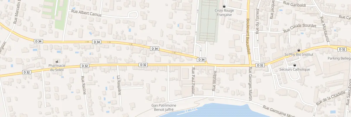 Plan du 8 Rue Waldeck Rousseau à Bergerac