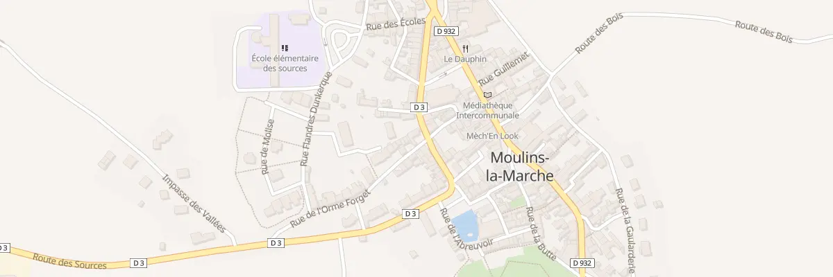 Plan du 10 Rue de l’Orme Forget à Moulins-la-Marche