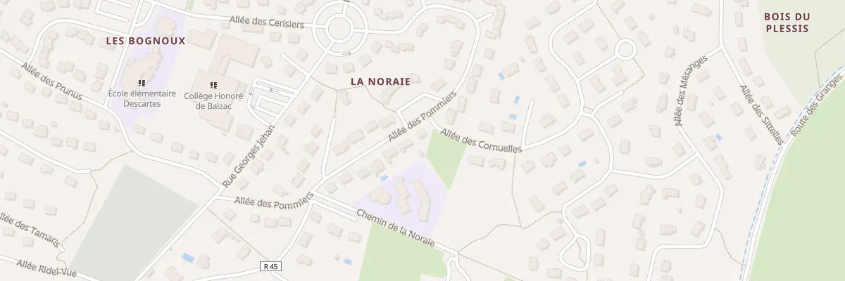 Plan du 33 All des Pommiers à Azay-le-Rideau