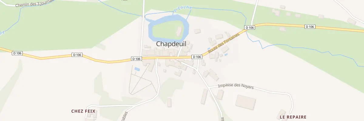 Plan du 63 Le Bourg à Chapdeuil