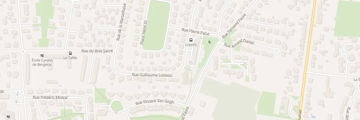 Plan du 41 Rue Guillaume Loiseau à Bergerac