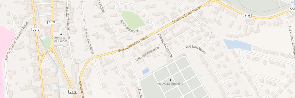 Plan du 30 Rue Paul Belhache à Bolbec