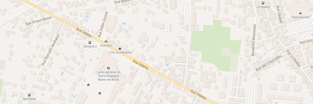 Plan du 115 Rue Valette à Bergerac