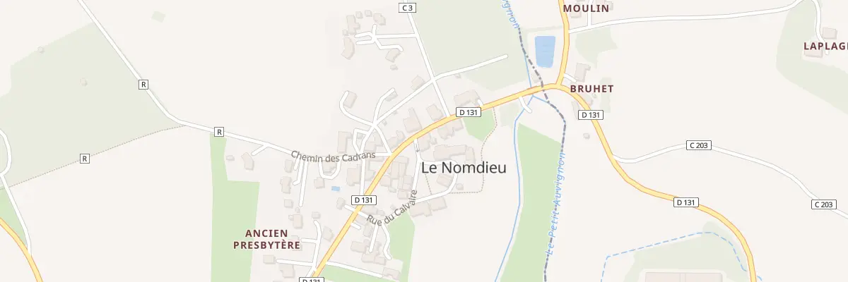 Plan du 7 All des Champs à Nomdieu