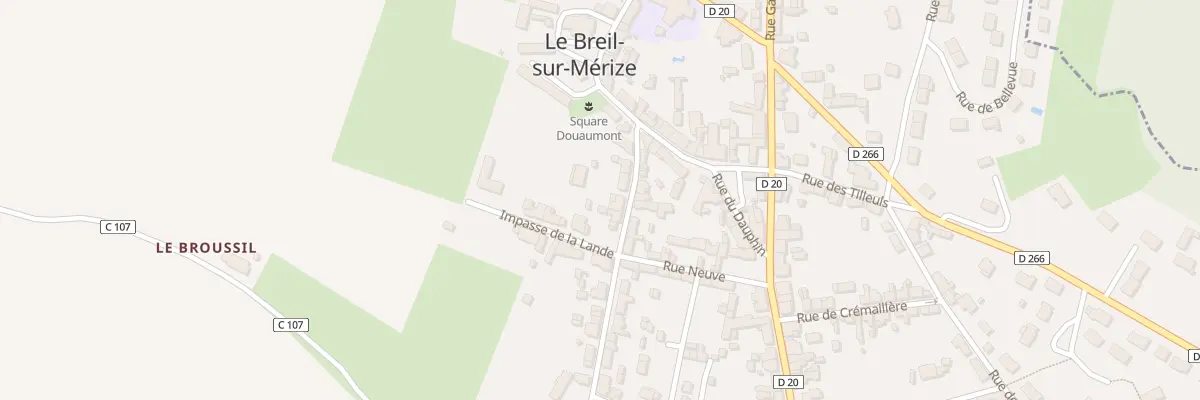 Plan du 8 Rue Armand Charbonnier au Breil-sur-Mérize