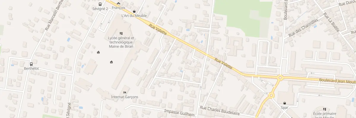 Plan du 94 Rue Valette à Bergerac