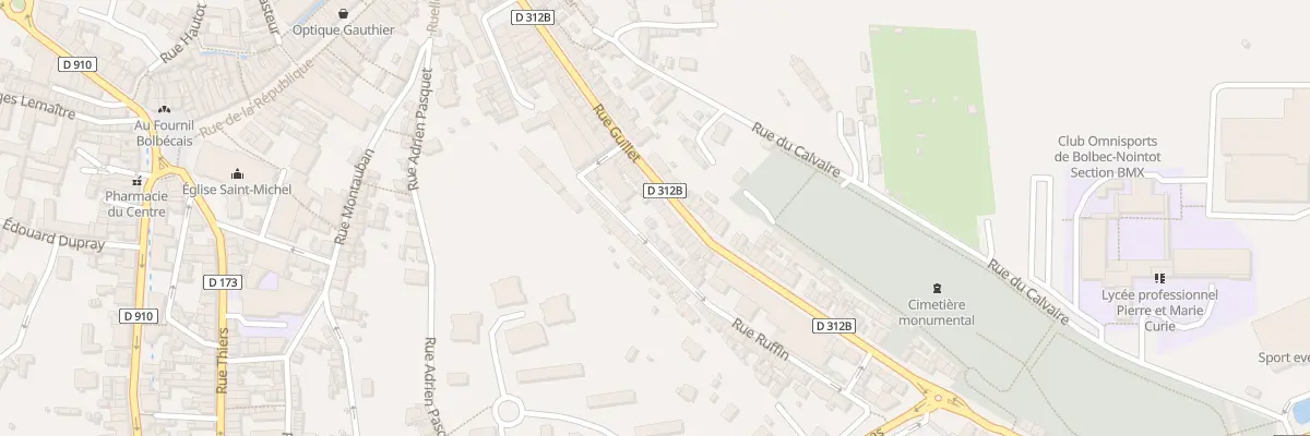 Plan du 76 Rue Guillet à Bolbec
