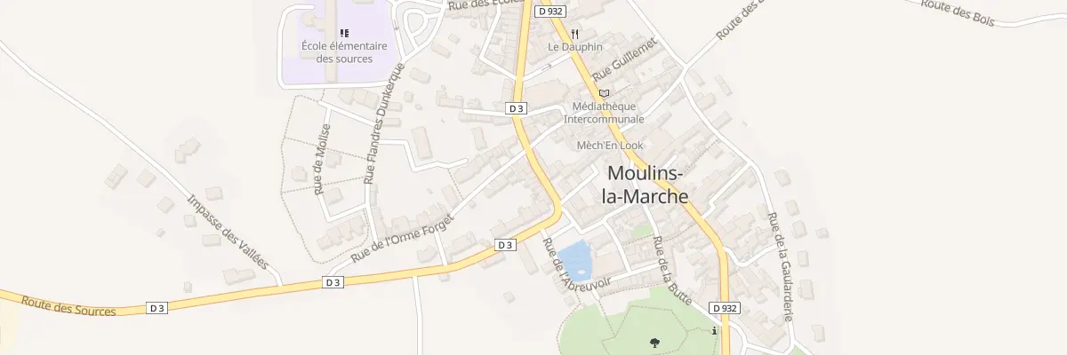 Plan du 2A Rue Robergel à Moulins-la-Marche