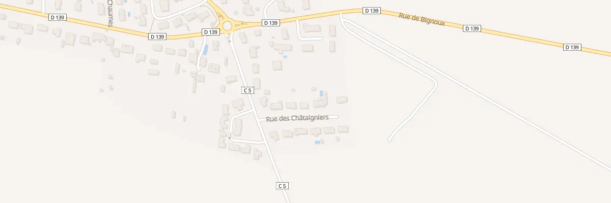 Plan du 7 Rue des Châtaigniers à Bignoux