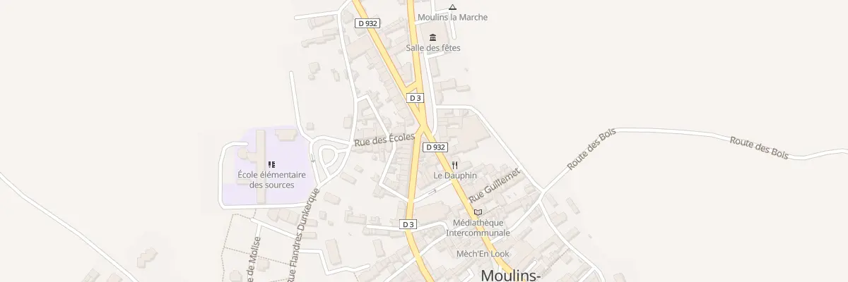 Plan du 14 Rue Robergel à Moulins-la-Marche