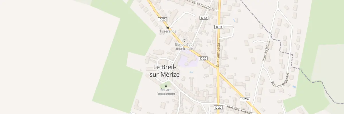 Plan du 1 Pl Saint Pierre au Breil-sur-Mérize