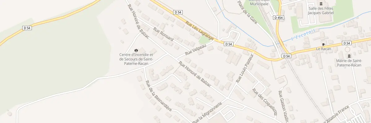 Plan du 6 Rue Velpeau à Saint-Paterne-Racan