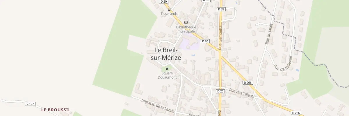 Plan du 26B Rue du Onze Novembre 1918 au Breil-sur-Mérize