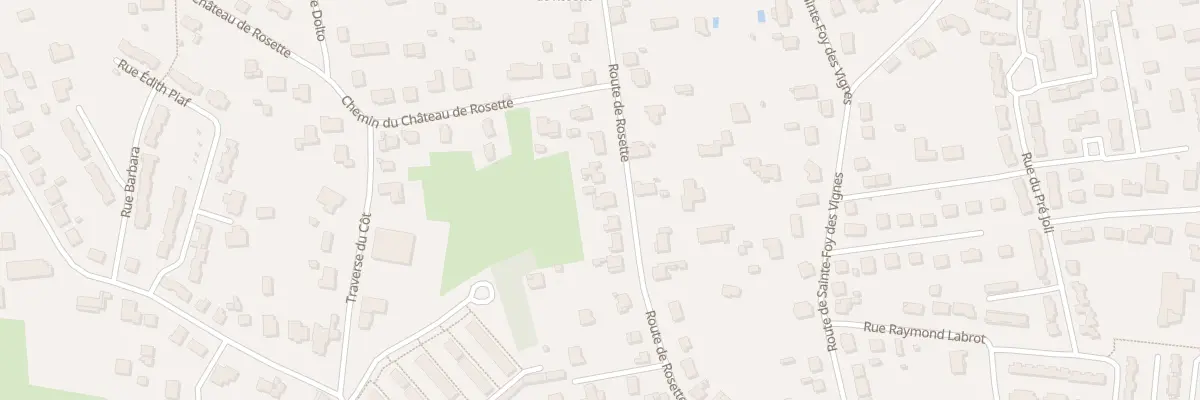 Plan du 44 Rte de Rosette à Bergerac