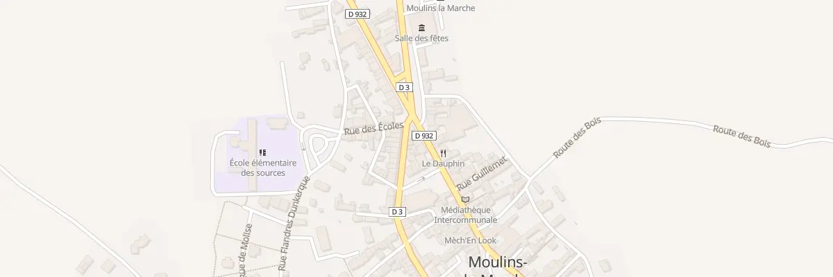 Plan du 51 Grande Rue à Moulins-la-Marche