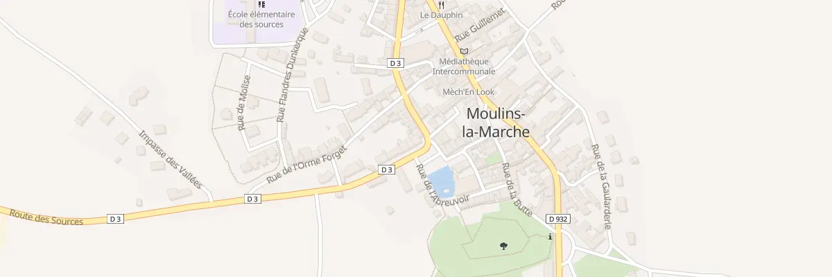 Plan du 16 Pl du 8 Mai 1945 à Moulins-la-Marche
