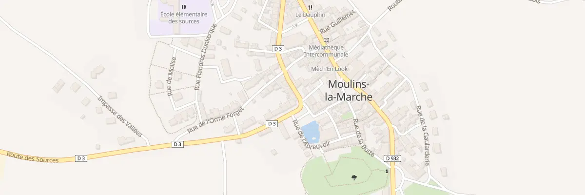 Plan du 1 Rue Robergel à Moulins-la-Marche