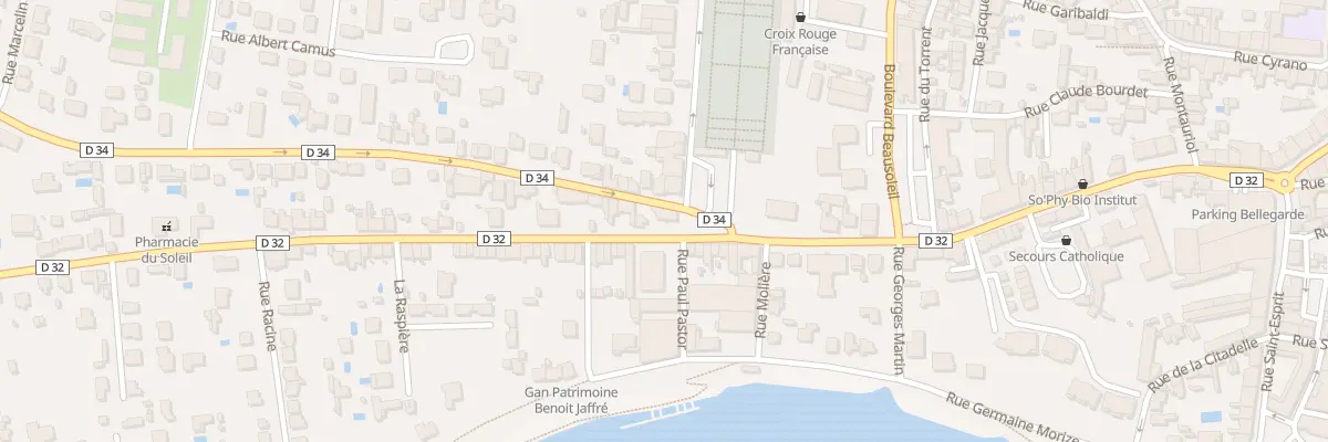 Plan du 2 Rue Waldeck Rousseau à Bergerac