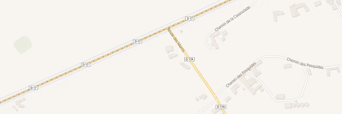 Plan du 3 Les Marris à Lécussan