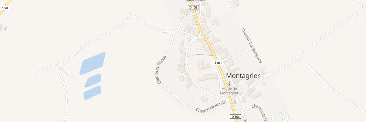 Plan du 63 Le Bourg à Montagrier