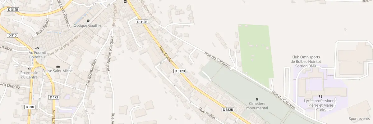 Plan du 75 Rue Guillet à Bolbec
