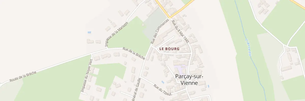 Plan du 15 Rue Rabelais à Parçay-sur-Vienne