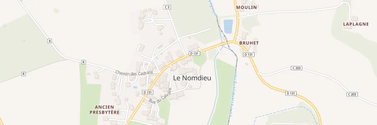 Plan du 1 All des Champs à Nomdieu