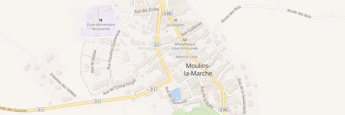 Plan du 9 Rue de l’Orme Forget à Moulins-la-Marche